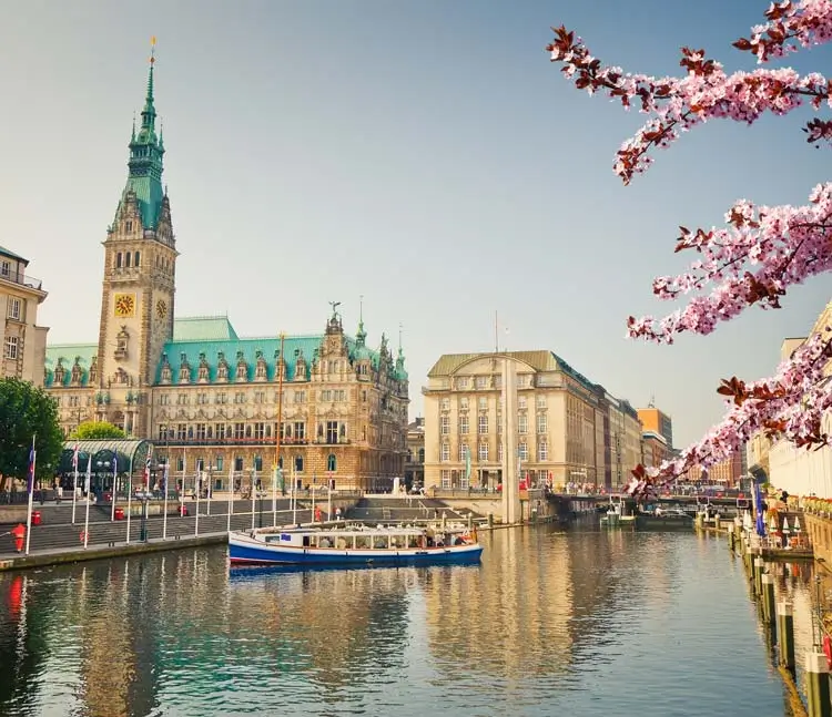 Stadtansicht Hamburg, Sicht auf das Rathaus