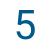 Zahl 5 blau AllDent